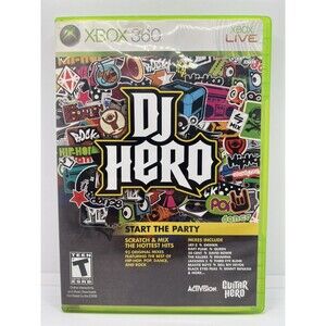 DJ Hero (Microsoft Xbox 360, 2009) Complete Tested Working with Manual